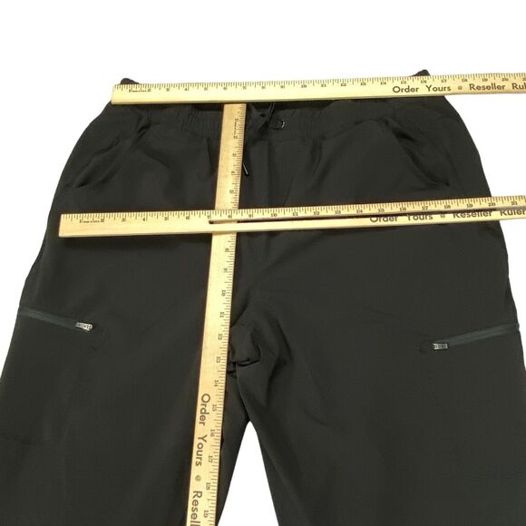 Eddie Bauer Lined Sweatpants Womens Size 14 Black  Elastic Waist Drawstring - Picture 4 of 16